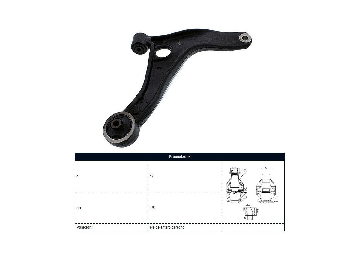 Parilla De Suspension Delantera Renault Master 13-25 Der