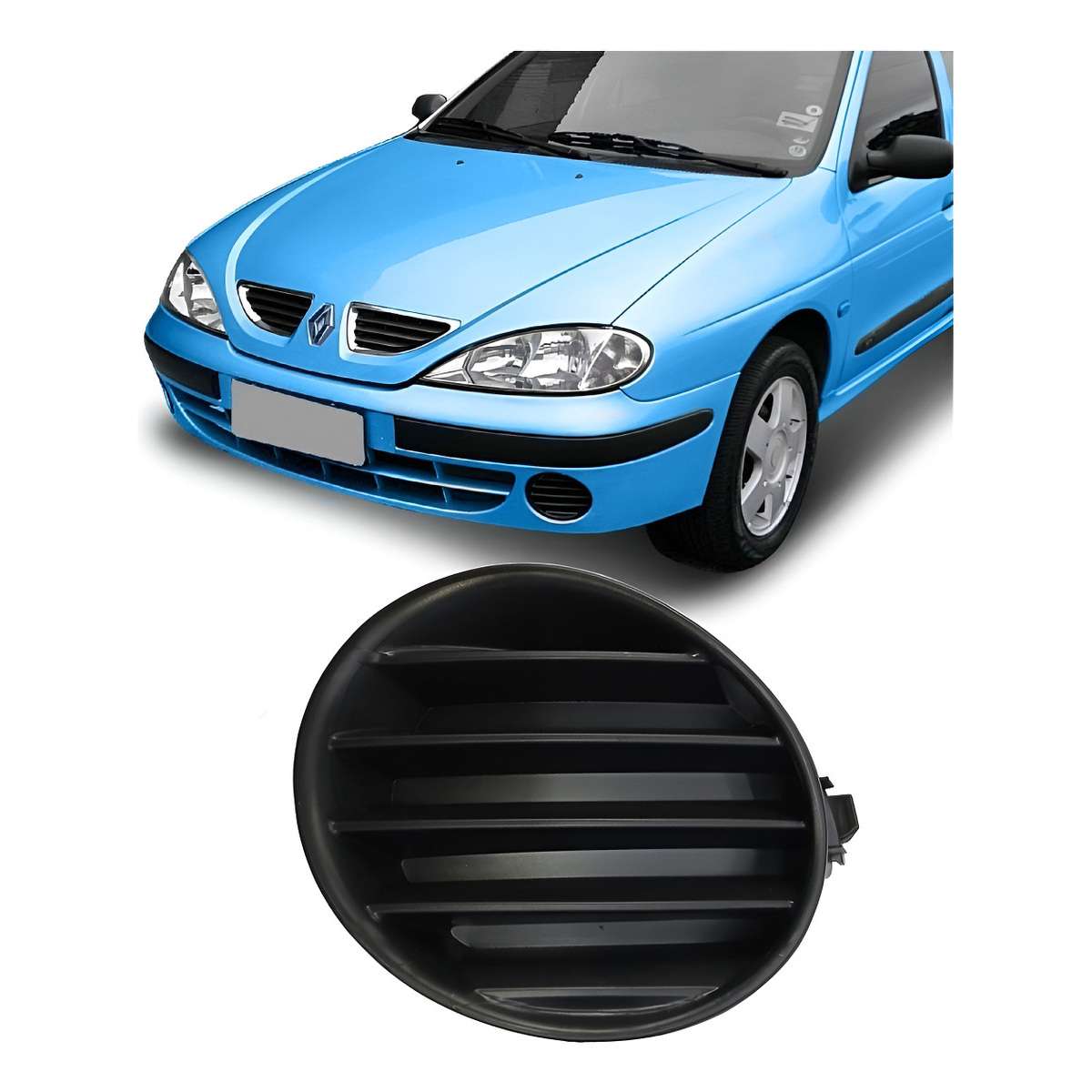 Rejilla Tapa Moldura De Paragolpe Renault Megane Izquierda 2000 2009