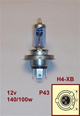 LAMPARA 12V H4 P43 140/100W NAITE