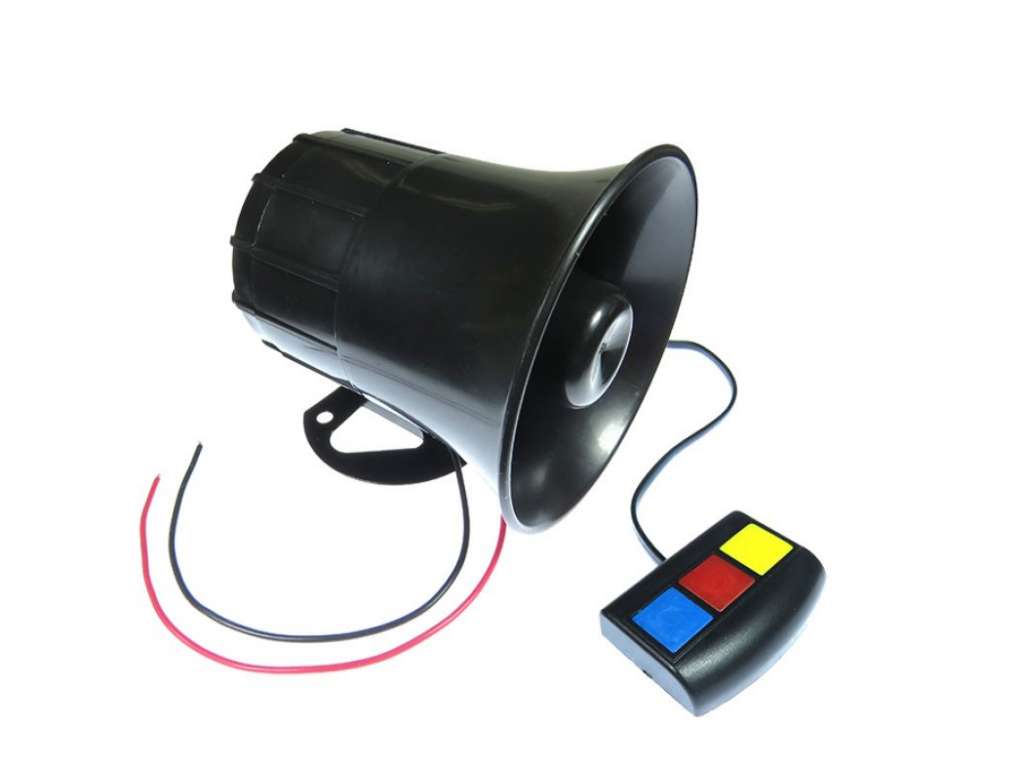 Sirena universal 12V 30W 3 tonos