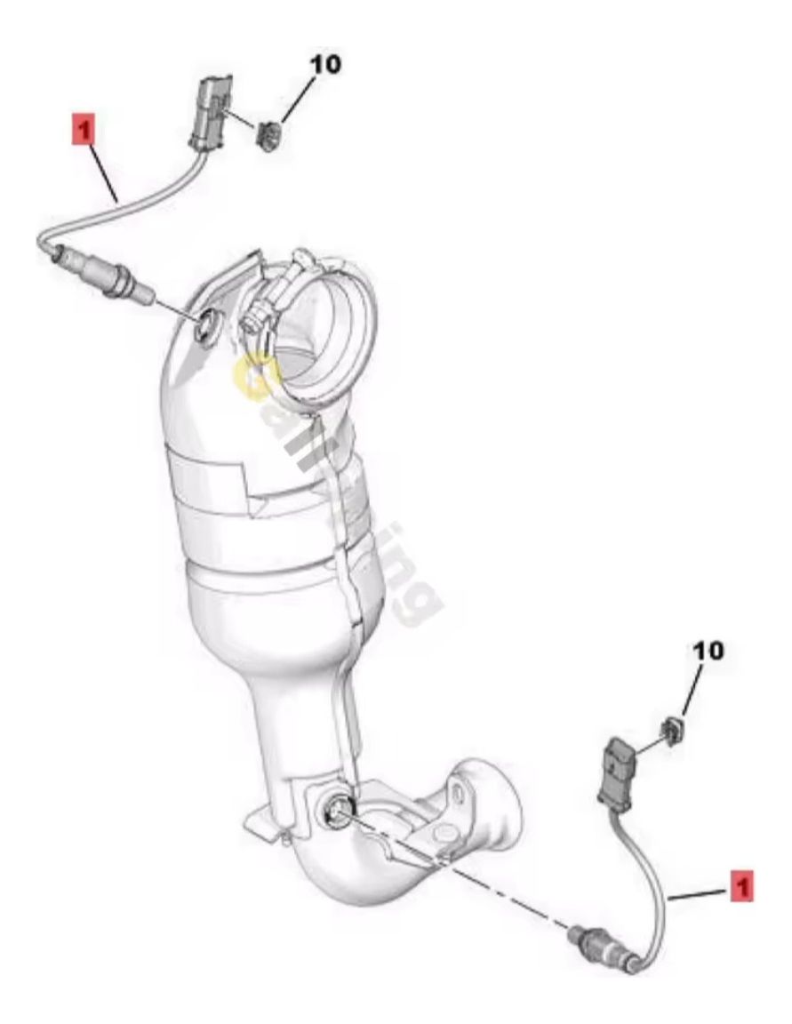 Sonda Lambda Citroen C Elysee Peugeot 301 208 C3 Delphi