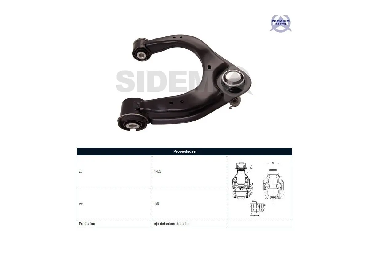 Parilla Suspension Ford Ranger 4X4 4X2 Mazda Bt50 12-25 Der