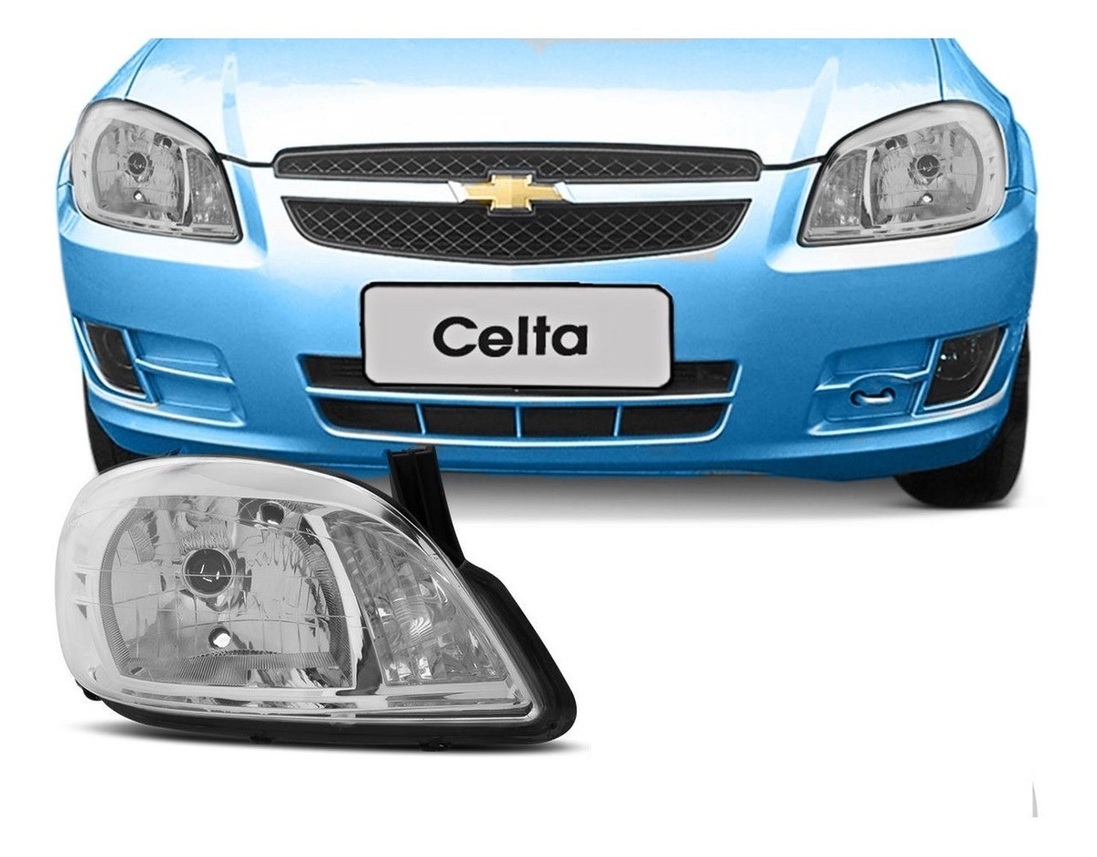 Semioptica Derecha Chevrolet Celta 2007 / 2016 Cromada
