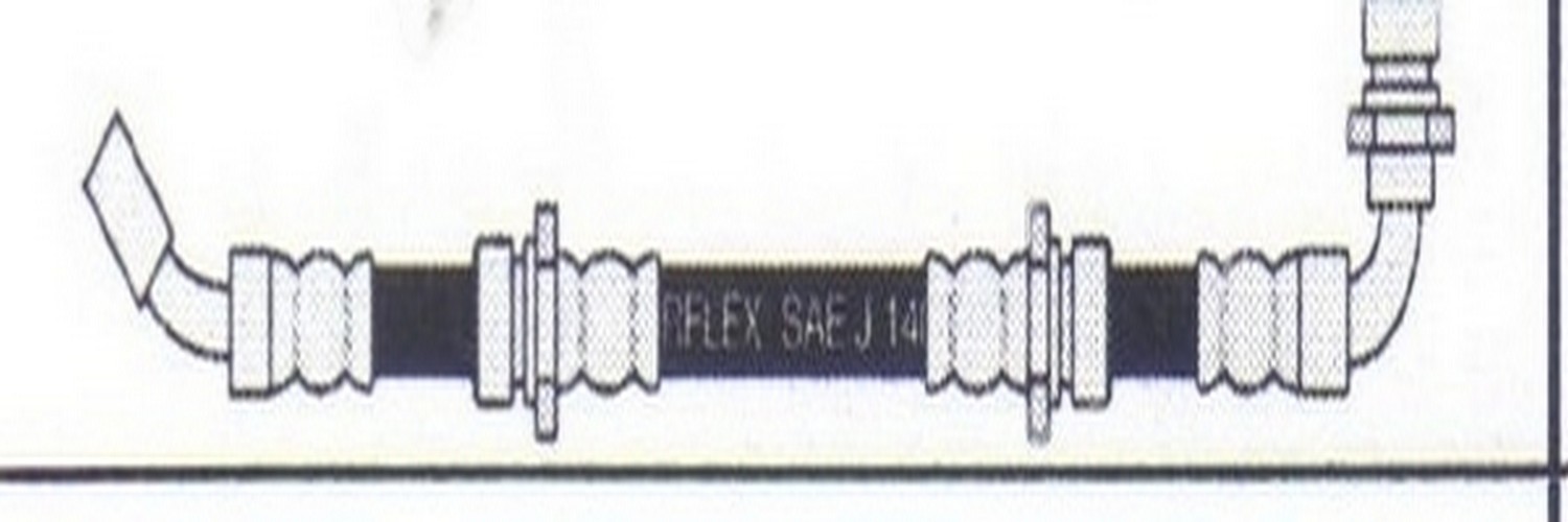 Flexible de freno delantero izquierdo