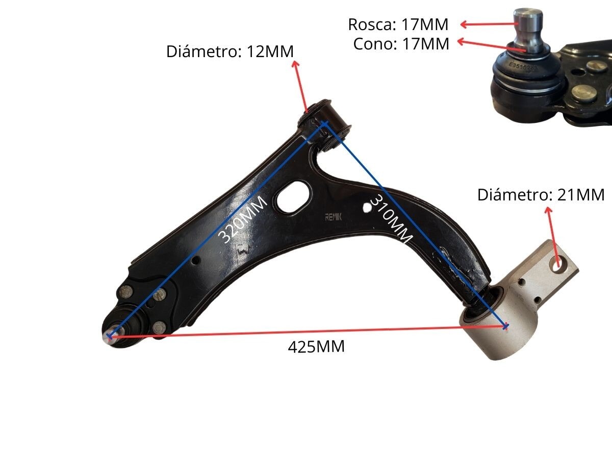 Parilla De Suspension Delantera Ford Ecosport/Fiesta 05-14 Izq