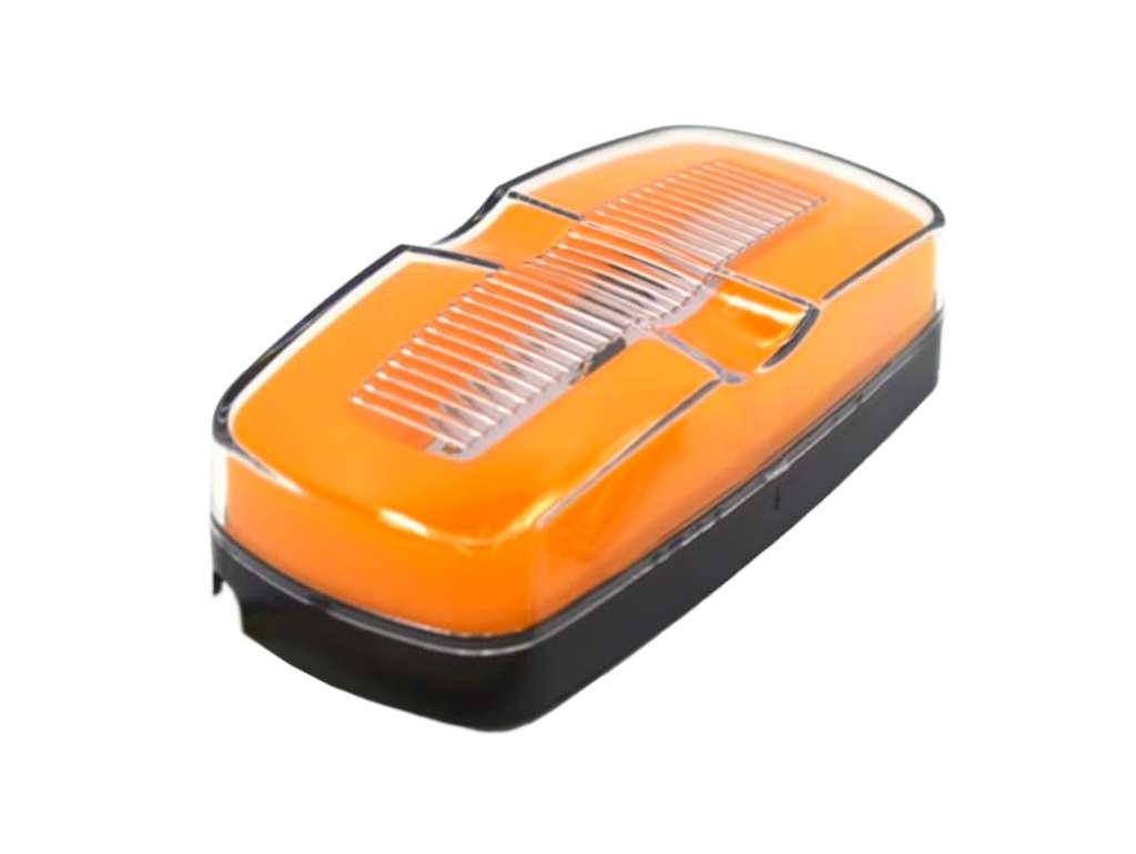 FARO LATERAL UNIV. OVALADO AMBAR LED 12/24V