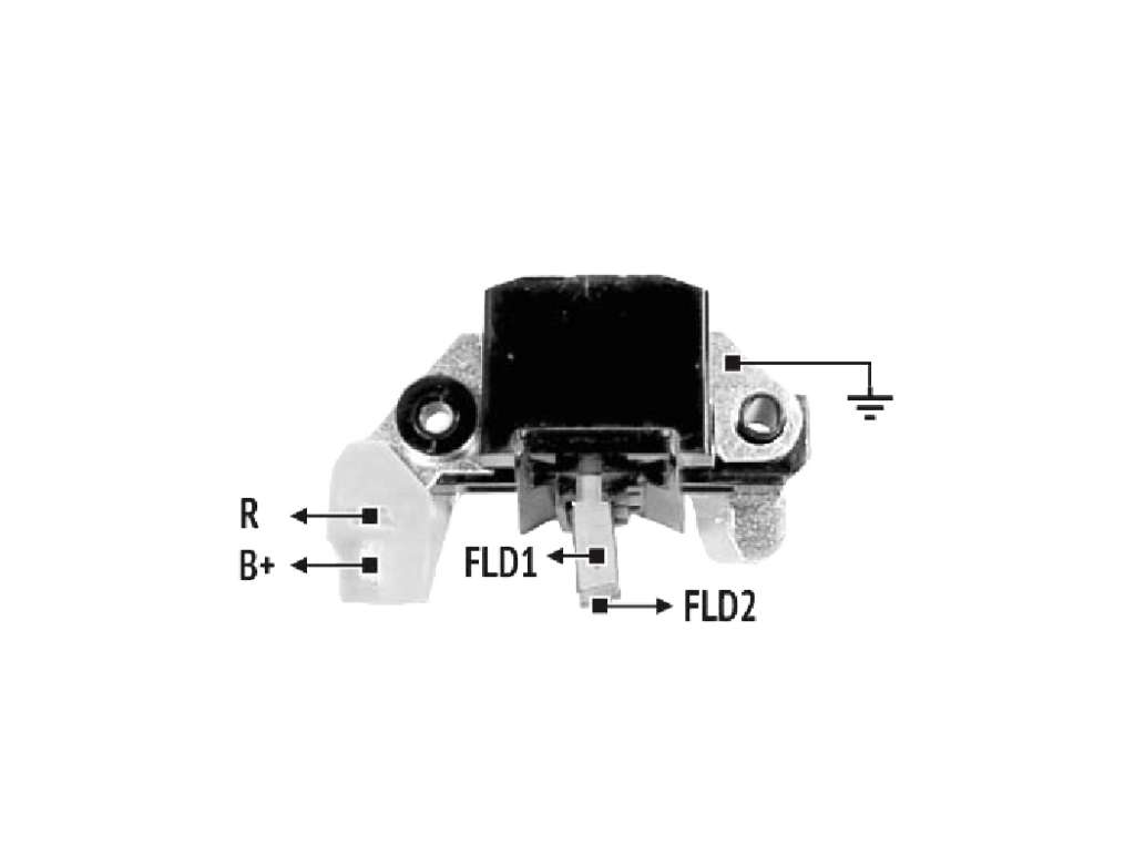 REGULADOR ALTERNADOR MITSUBISHI FO COURIER/MI L200/LANCER/COLT 12V