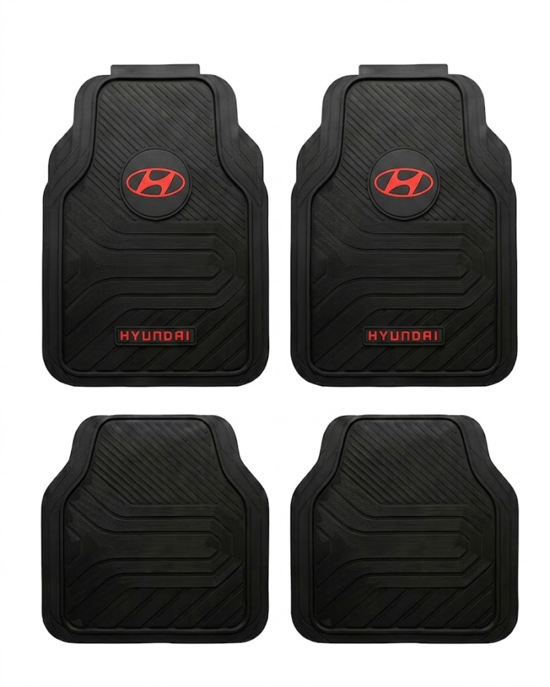 Juego de Alfombras de Goma Universales – Hyundai (Línea Clásica / Moderna)
