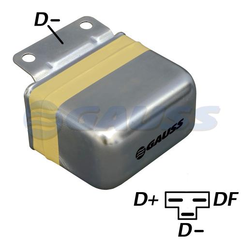 REGULADOR VOLTAJE ALT. EXT. MECANICO GAUSS 12V
