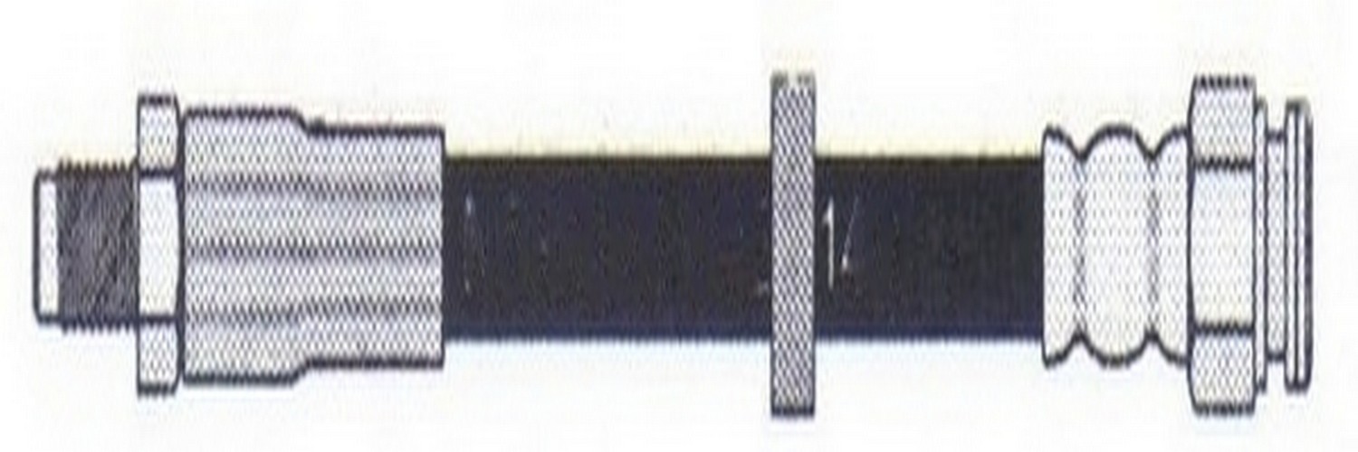 Manguera de freno flexible delantera