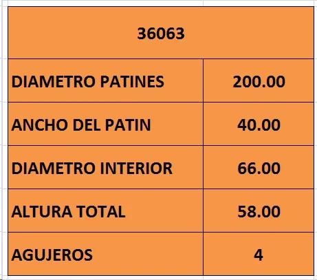 Campana de freno trasera