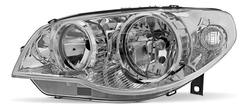 Semioptica Fiat Siena Fire Cromada Izquierda