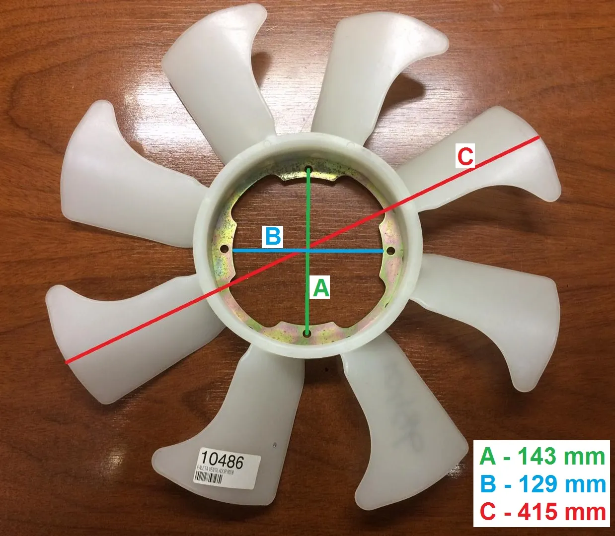 Paleta de ventilador