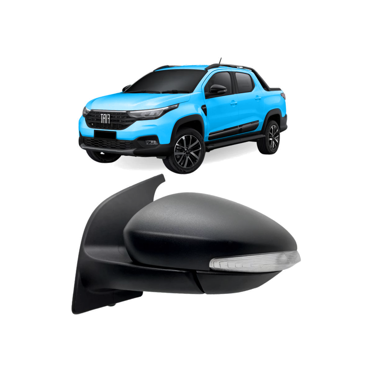 Espejo Izquierdo Eléctrico C/señalero Fiat Strada Ultra 2020 /