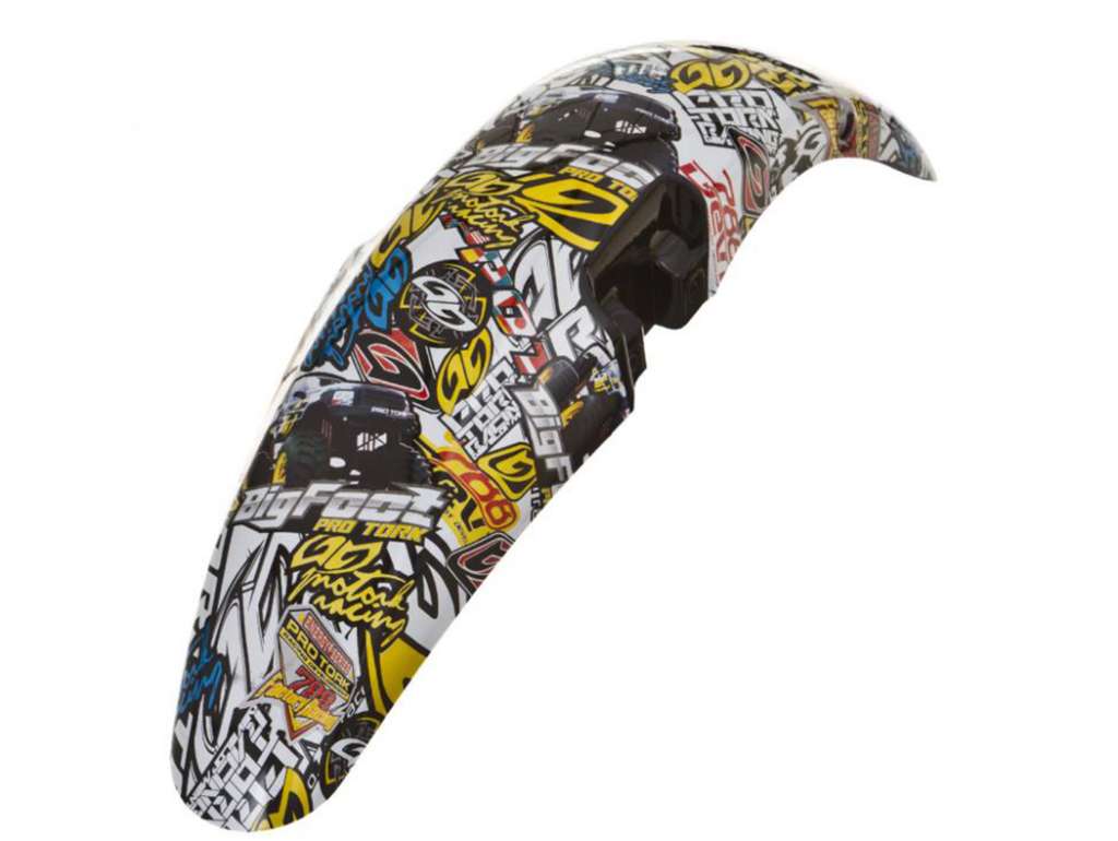 GUARDABARRO DELANTERO STICKER BOMB MODELO TITAN C/CH