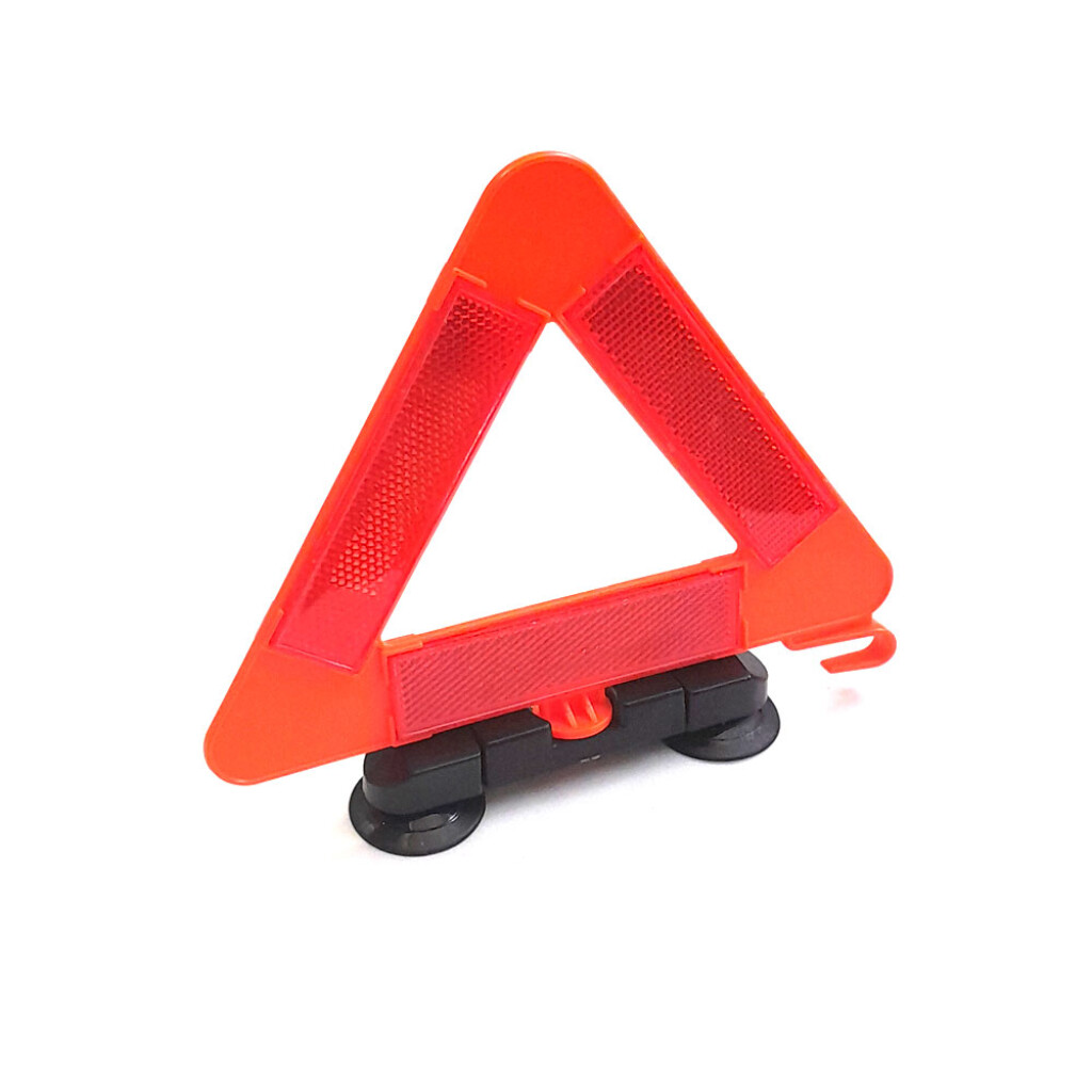 SEÑALIZACION - BALIZA TRIANGULO CON SOPORTE 17CM