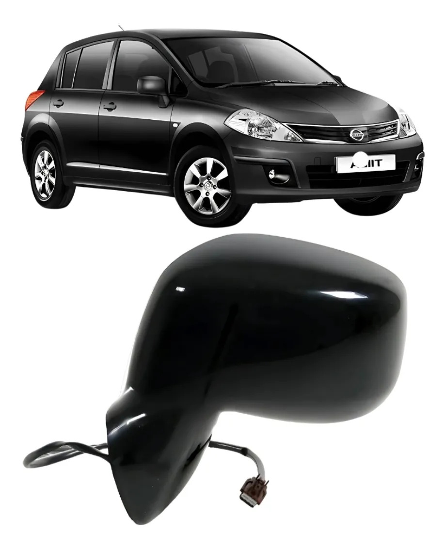 Espejo Nissan Tiida Izquierdo Eléctrico Grande