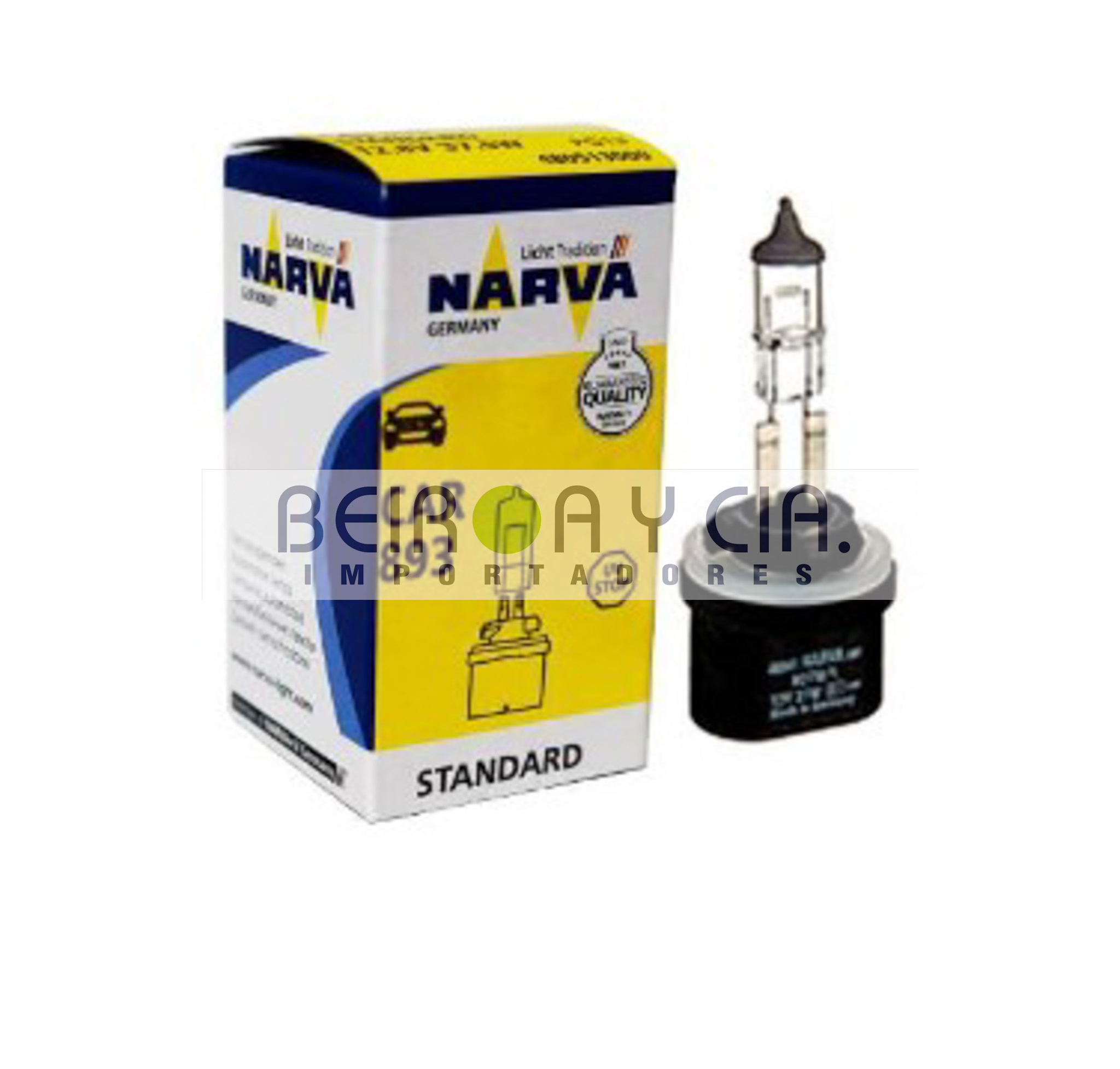 LAMPARA NARVA 48051 12V 37.5W PG13 893