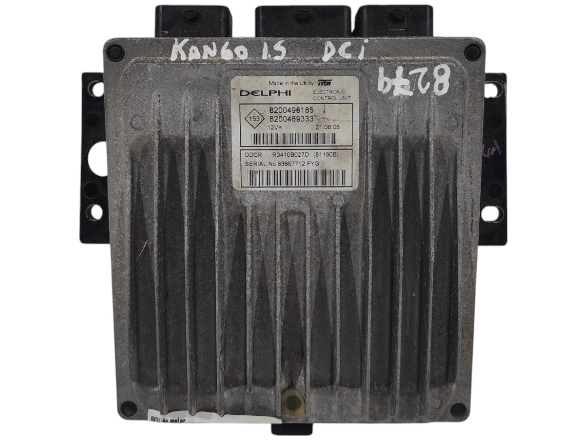 ECU de motor Renault KANGOO I 1.5 DCI 65HP , Ref: 8279-K3B11