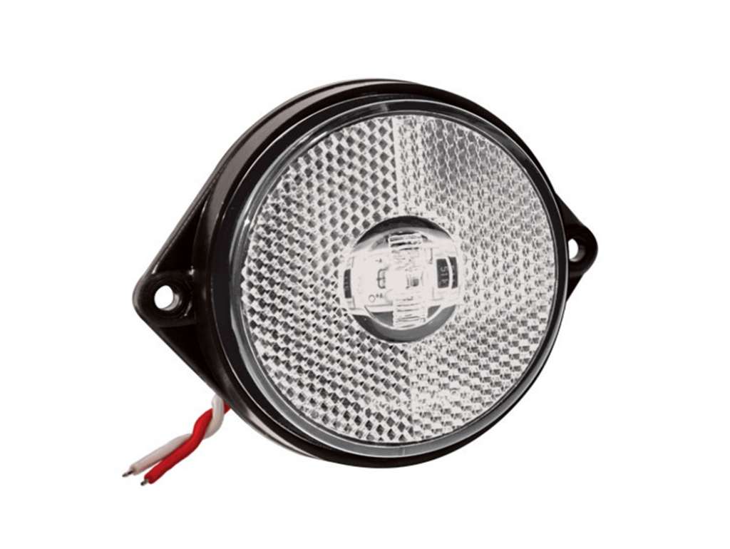 FARO LATERAL UNIV. RED LED CRISTAL 12V/24V