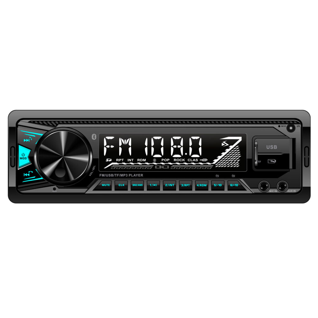RADIO - RADIO AM FM 2 USB BT C/FRENTE DISPLAY AZUL
