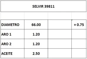 AROS  66.0mm HYUNDAI ATOS 1000 0.75 RIK