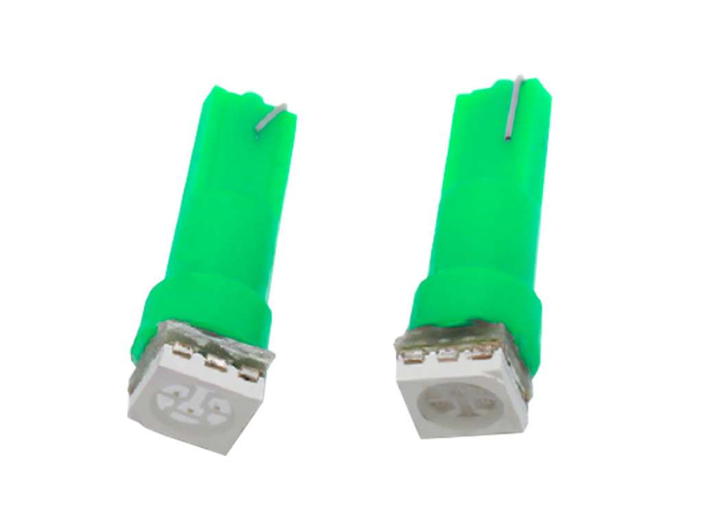 LAMPARA LED 12V 1.5W VERDE JGO