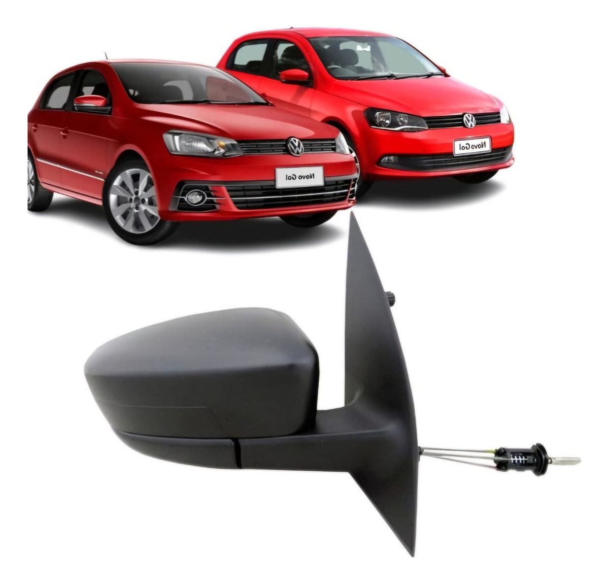 Espejo Derecho Manual C/control Volkswagen Gol G6/g7/8 13-21