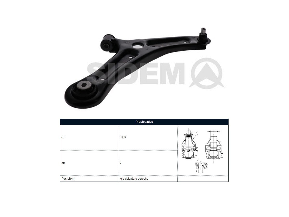Parilla De Suspension Delantera Ford Ecosport 12-25 Der