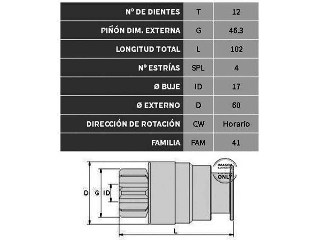 BENDIX N-DENSO 12D. 4E