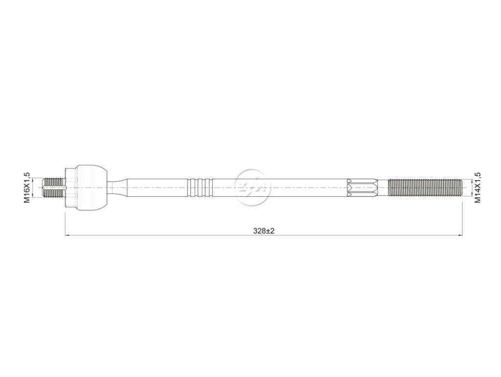 PUNTERO CREMALLERA GM COBALT/ONIX/SONIC 328M