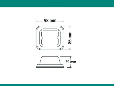 FAROL BAIML 0634BAY AMBAR LATERAL C/BAYONETA