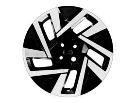 TAZA RUEDA VW T-CROSS 25 14 NEGRO/PLATA