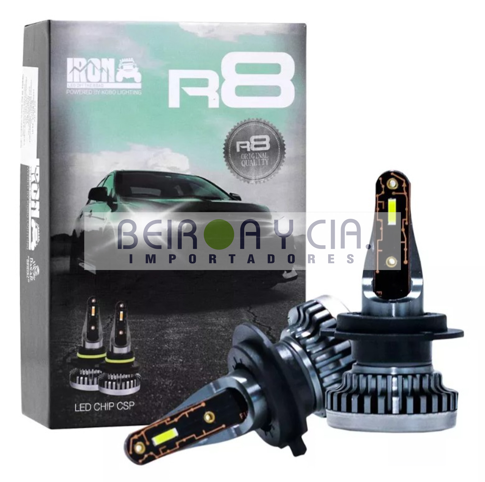 KIT R8 LED CSP 9004 HB1 12V 42W