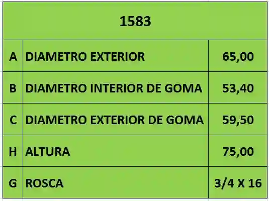 FILTRO ACEITE » 3/4 x 16 TOYOTA (PH4967)