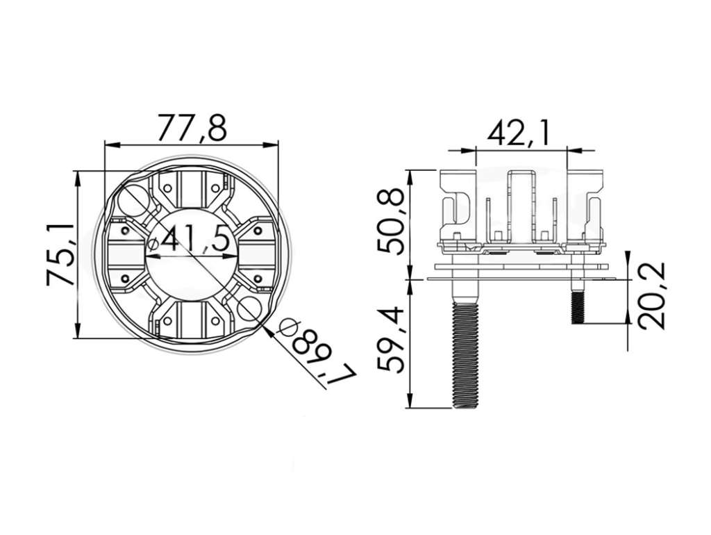 PORTACARBON ARRANQUE DELCO VO/CUMMINS 24V