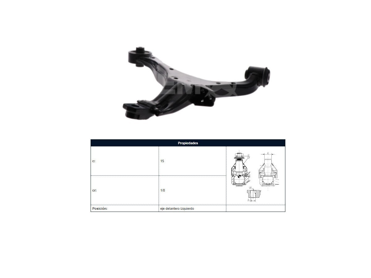 Parilla De Suspension Delantera Honda Crv 02-06 Izq