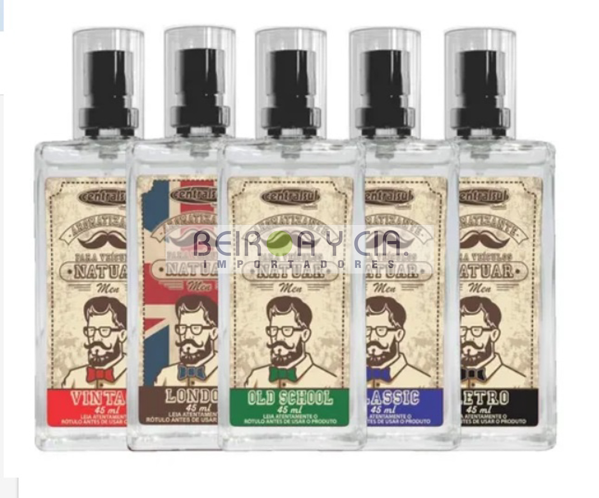 PERFUMADOR NATUAR MEN 45ML AMERICA/LONDON/RETRO