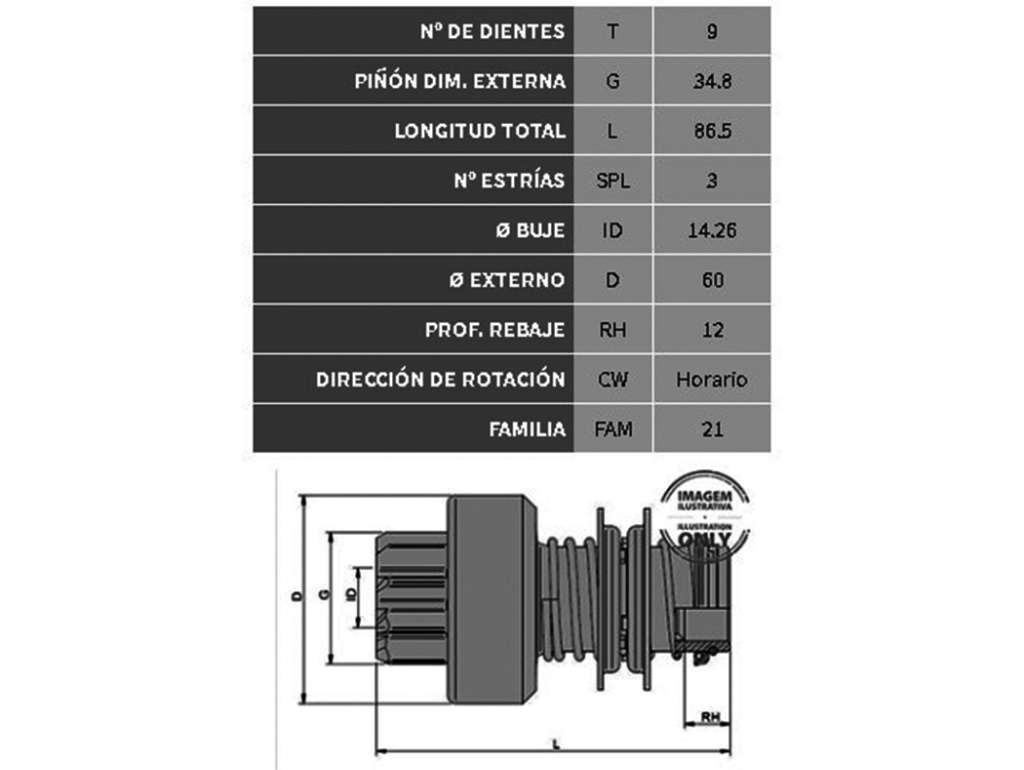 BENDIX CINTRO OSCH FIAT 70-130 CAMION