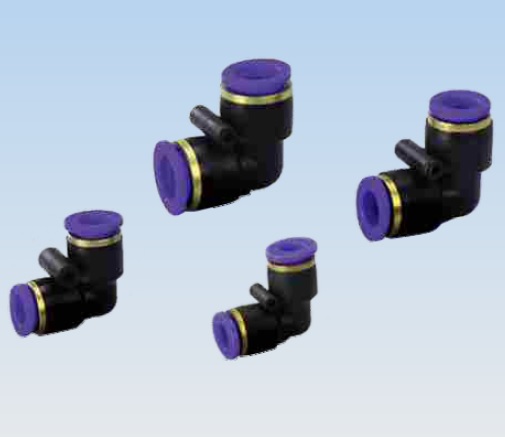 CONEXION RAPIDA CODO CAÑO 4mm PLASTICO