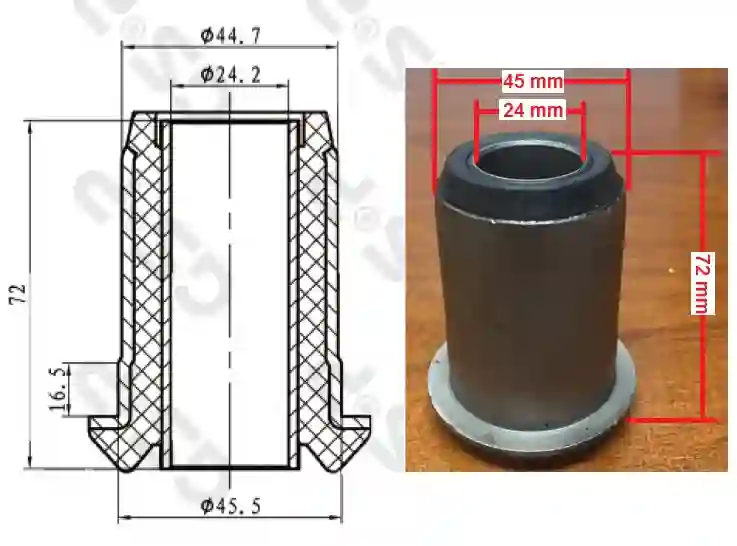BUJE BASTIDOR SUP ASIA TOPIC-KIA K2700 (TRA) GSP
