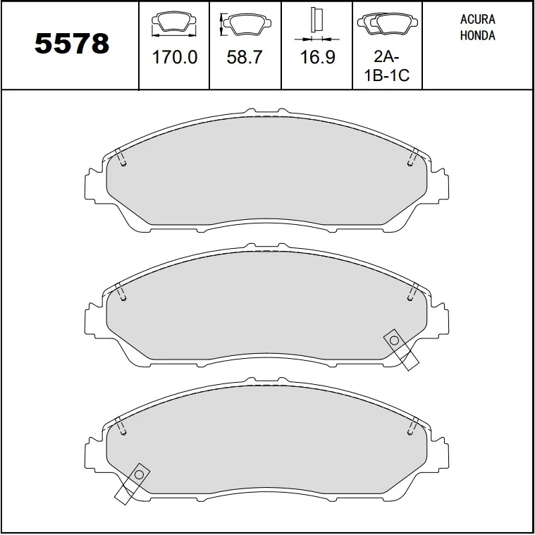 PASTILLAS DEL HONDA RIDGELINE 16 (CERAMICA)