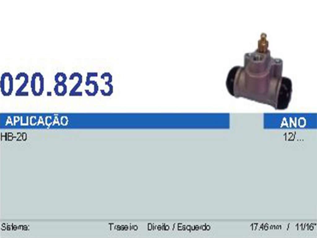 CILINDRO FRENO HY HB20 12/