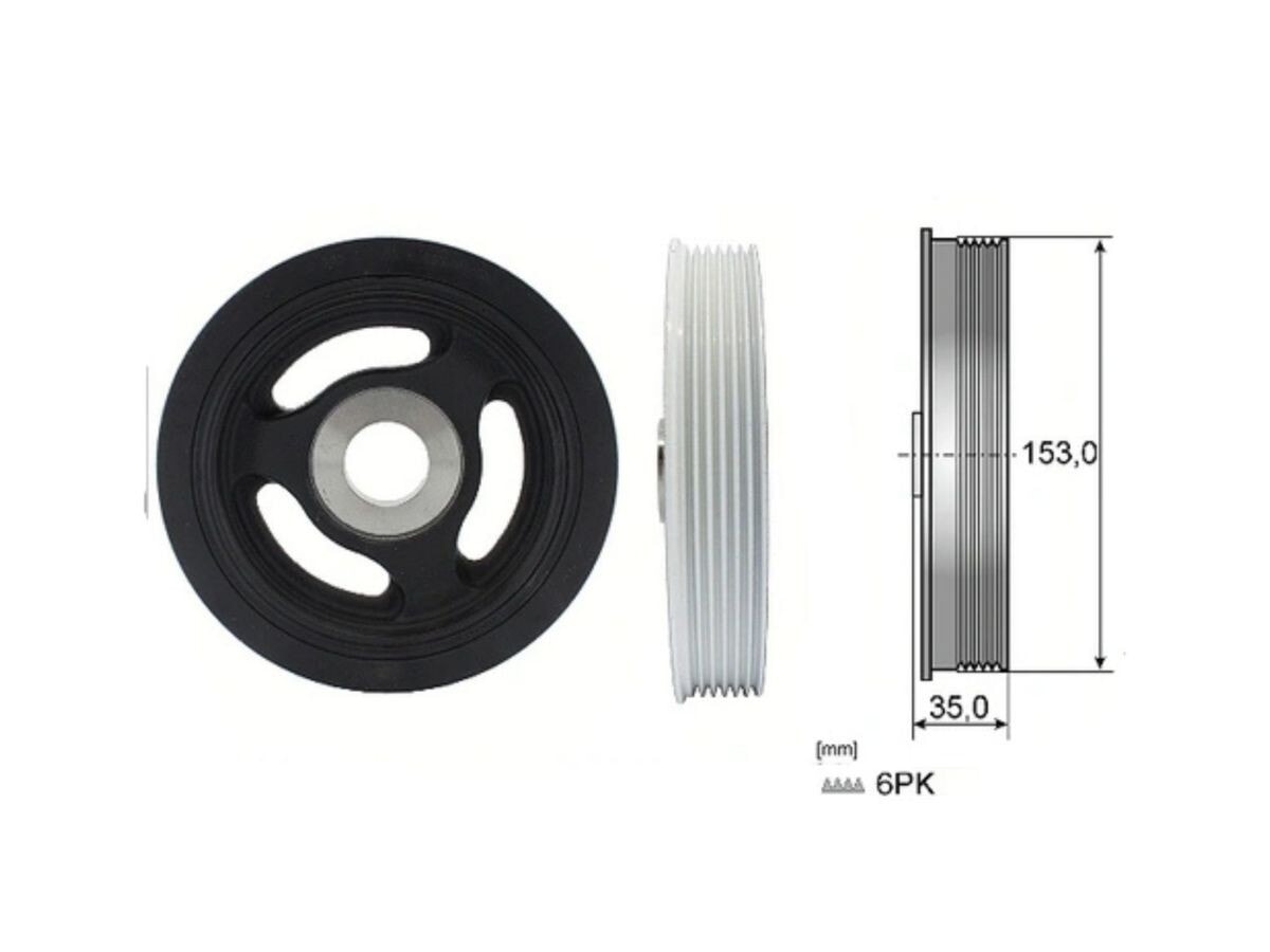 Polea de Cigüeñal Damper