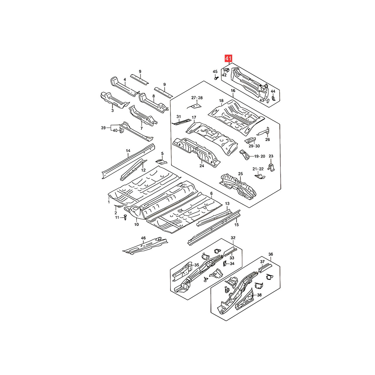 PANEL TRASERO -ORIGINAL