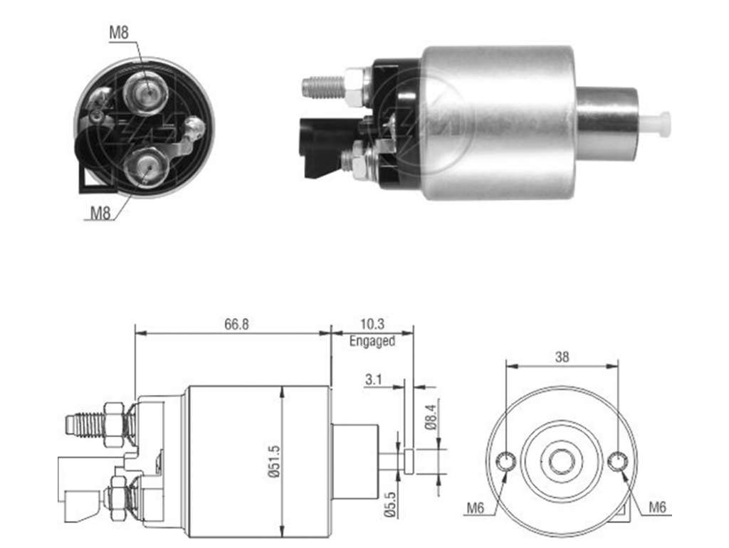SOLENOIDE MITSUBISHI GM EQUINOX 3.0/3.6/ CAPTIVA 3.6 08/