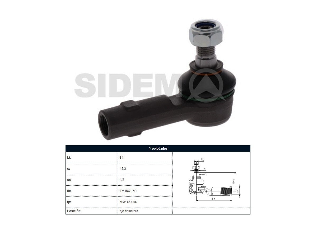 Puntera de dirección Toyota Hilux