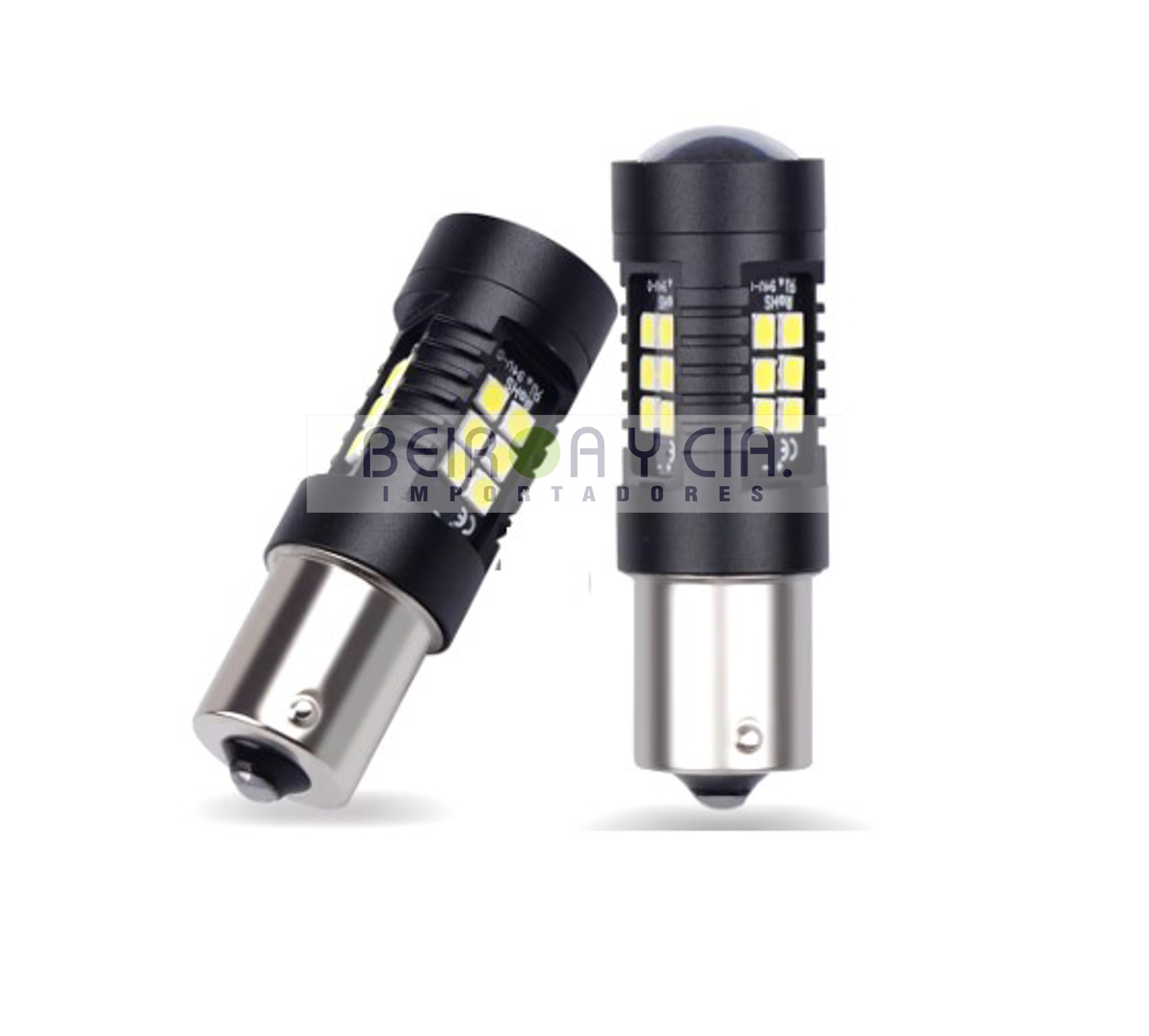 LAMPARA LED XE BAY. 12-24V 2 POLOS 21 LEDS = 1077