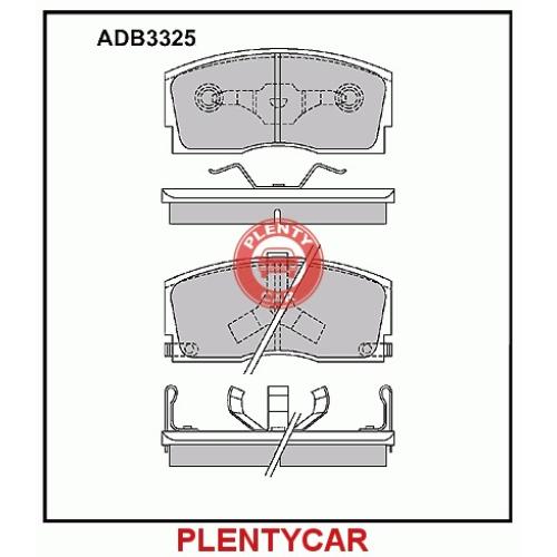 JGO. PASTILLAS FRENO DAIHATSU APLUASSE FAW V2 12... FAW N5 2014.... 102X47X14MM wva21339