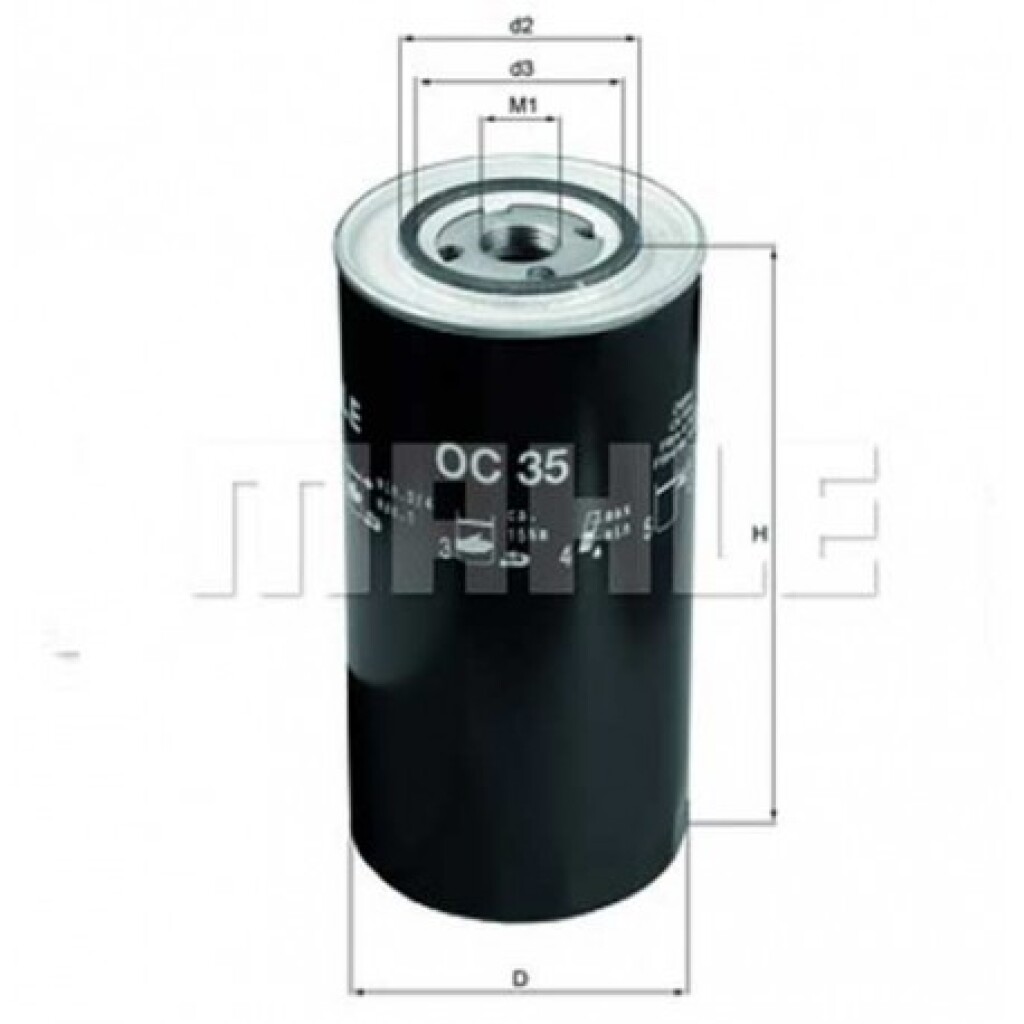 FILTRO ACEITE VOLKSWAGEN CAMION 8150-7100 (PH.2883) MAHLE